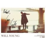 Will Young signed 8x6 colour photo flyer. Dedicated. Good Condition. All autographs are genuine hand