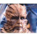 Doctor Who 8x10 photo signed by actor Christopher Ryan as Lord Kiv, unusually, he has added his