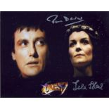 Blowout Sale! Blakes 7 dual signed 10x8 photo. This beautiful hand signed photo depicts Paul