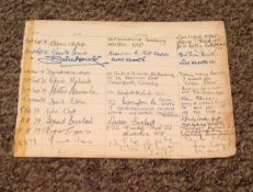 Kenneth Connor and Bernhard Bresslaw signed Hotel guest page interesting item. Kenneth Connor,