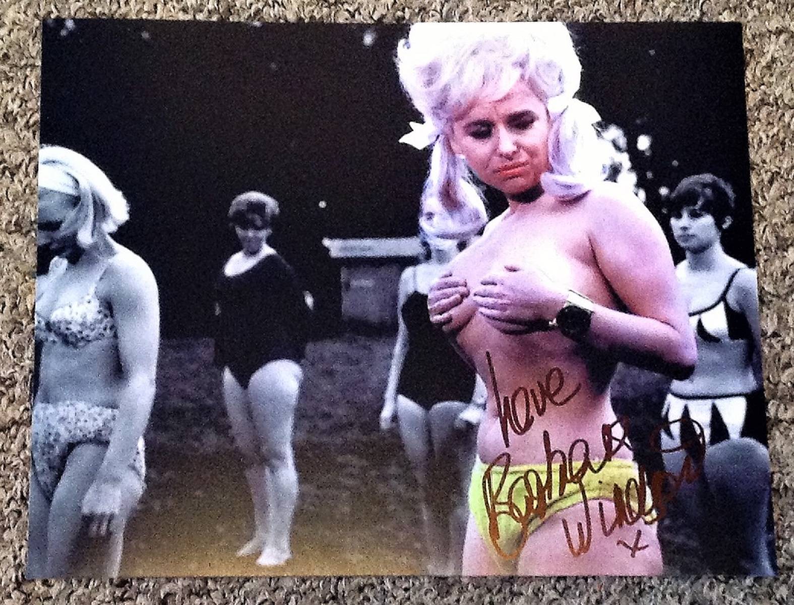 Barbara Windsor signed 10x8 colour colourised photo. Dame Barbara Windsor, DBE (born Barbara Ann