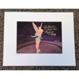 Margaret Kelly signed 13x10 Disney Tinker Bell colour print. Inscribed For Mathew Tinker Bell