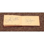 Entertainment Autograph book includes 40 fantastic signatures with legends such as Tommy Cooper, Jim
