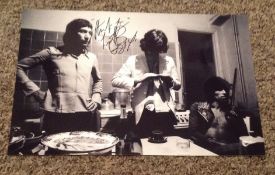 Charlie Watts signed Rolling Stones 12x8 black and white photo. Charles Robert Watts (born 2 June