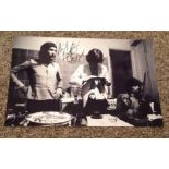 Charlie Watts signed Rolling Stones 12x8 black and white photo. Charles Robert Watts (born 2 June