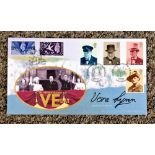 Dame Vera Lynn signed 60th Anniversary VE day FDC limited edition 197/1000 full set of stamps double