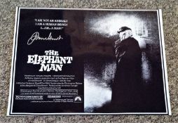 John Hurt signed 16x12 black and white Elephant Man photo. Sir John Vincent Hurt CBE (22 January