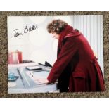 Tom Baker signed 10x8 Dr Who colour photo. Thomas Stewart Baker (born 20 January 1934) is an English