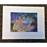 Donnie Dunagan signed 13x10 Disneys Bambi colour print. Donald "Donnie" Roan Dunagan (born August