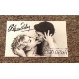 Alain Delon and Brigitte Bardot signed 8x6 black and white photo. Brigitte Anne-Marie Bardot, born