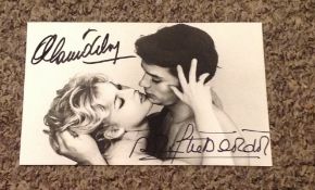 Alain Delon and Brigitte Bardot signed 8x6 black and white photo. Brigitte Anne-Marie Bardot, born