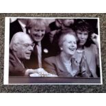 Margaret Thatcher signed 12x8 black and white photo. Margaret Hilda Thatcher, Baroness Thatcher, LG,