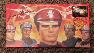 Gerry Anderson signed Captain Scarlett FDC pm Cosmo Place London WC1 Reach for the Sky 26 Aug 03