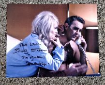 Shirley Eaton signed 10x8 colour photo pictured from Goldfinger inscribed Shirley Eaton as Jill