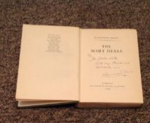 Hammond Innes signed hardback book titled The Mary Deare 1956 first addition signature on the inside