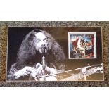 Ian Anderson Jethro Tull Genuine Authentic Signed Autograph Display 17x10. High Quality