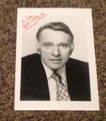 Richard Burton signed 7x5 black and white photo dedicated. Richard Burton, CBE born Richard Walter