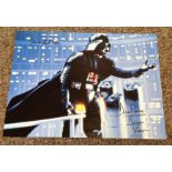 James Earl Jones and Dave Prowse signed 16x12 Darth Vader Star Wars colour photo. James Earl