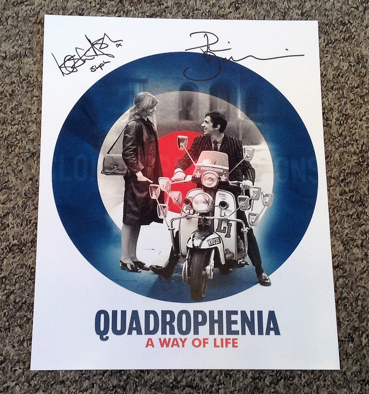 Quadrophenia Lesilie Ash and Phil Daniels 14x10 signed colour photo. Leslie Ash (born 19 February