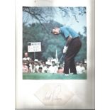 Arnold Palmer 12x11 mounted signature piece includes signed album page and colour photo. Arnold
