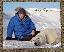 Sir David Attenborough signed 10x8 colour photo. Sir David Frederick Attenborough is an English