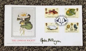 Spike Milligan signed The Linnean Society FDC with full set of stamps PM 1788 Linnean Society 1988