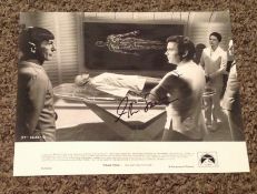 William Shatner signed 10x8 black and white photo pictured from "STAR TREK The Motion Picture".