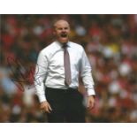 SEAN DYCHE signed Burnley 8x10 Photo. Good Condition. All autographs are genuine hand signed and