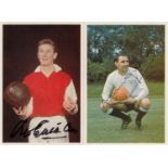 LEAF 1988 stickers: depicting ALAN GILZEAN of Tottenham and GEORGE EASTHAM of Arsenal, both signed