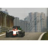 Motor Racing Will Stevens signed 12x8 colour photo pictured in action for Marussia in Formula One.