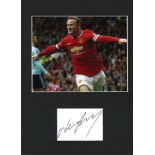 Football Wayne Rooney 16x12 mounted signature piece includes signed album page and colour photo