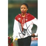 Olympics Allyson Felix signed 6x4 colour photo of the winner of 6 Gold medals and 3 silver medals in