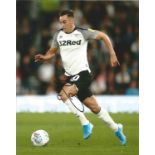 TOM LAWRENCE signed Derby County 8x10 Photo. Good Condition. All autographs are genuine hand