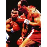 Boxing James Bonecrusher Smith signed 16x12 colour photo pictured during his World Heavyweight