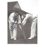 Cricket Trevor Bailey signed 6x4 black and white post card photo. Good Condition. All autographs are