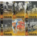 MAN UNITED 1968: Autographed modern trade cards by Futera in 1998, six cards from the Class of 68