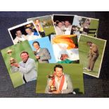 GOLFERS 9 European Ryder Cup Golf 8x12 Photos inc, Miguel Angel Jimenez, Colin Montgomerie, Bernhard