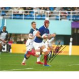 Rugby Union Bernard Le Roux signed 10x8 colour photo pictured in action for France. Good