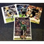 Football Newcastle United Collection 4 signed colour photos from Shay Given, Craig Bellamy, Kieron