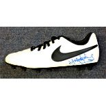 Football Sir Trevor Brooking signed Nike football boot, Sir Trevor David Brooking, CBE (born 2