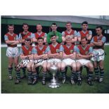 BURNLEY 1960: Autographed 16 x 12 photo, depicting the 1959/60 First Division Champions - Burnley,