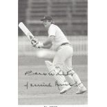 Cricket Dennis Amiss signed 6x4 black and white post card. Good Condition. All autographs are