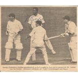 Cricket Keith Boyce signed 6x5 black and white newspaper photo of the former West Indies and Essex
