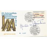 Motor Racing Fritz Huschke von Hanstein signed FDC 50th Internation Automobil Ausstellung