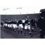 MAN UNITED 1948: Autographed 16 x 12 photo, depicting Manchester United manager Matt Busby leading