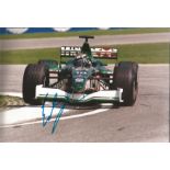 Motor Racing Eddie Irvine signed 12x8 colour photo pictured driving for Jaguar in Formula One.