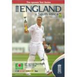 Cricket England v South Africa 4th Test Match signed programme Oval 2008 16 fantastic signatures