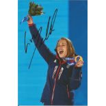 Winter Olympics Lizzie Yarnold signed 6x4 colour photo of the Double Gold Medallist in the