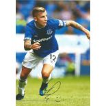 Football Lucas Digne signed 12x8 colour photo pictured in action for Everton. Good Condition. All