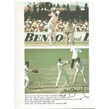 Cricket Geoffrey Boycott signed 7x6 colour magazine page, Sir Geoffrey Boycott, OBE (born 21 October